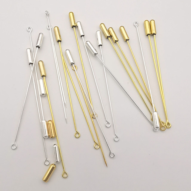9-character needle, 1-character pin, network plate, copper accessories, handmade brooch, corsage, long pin, flower holder, fabric plug, cap