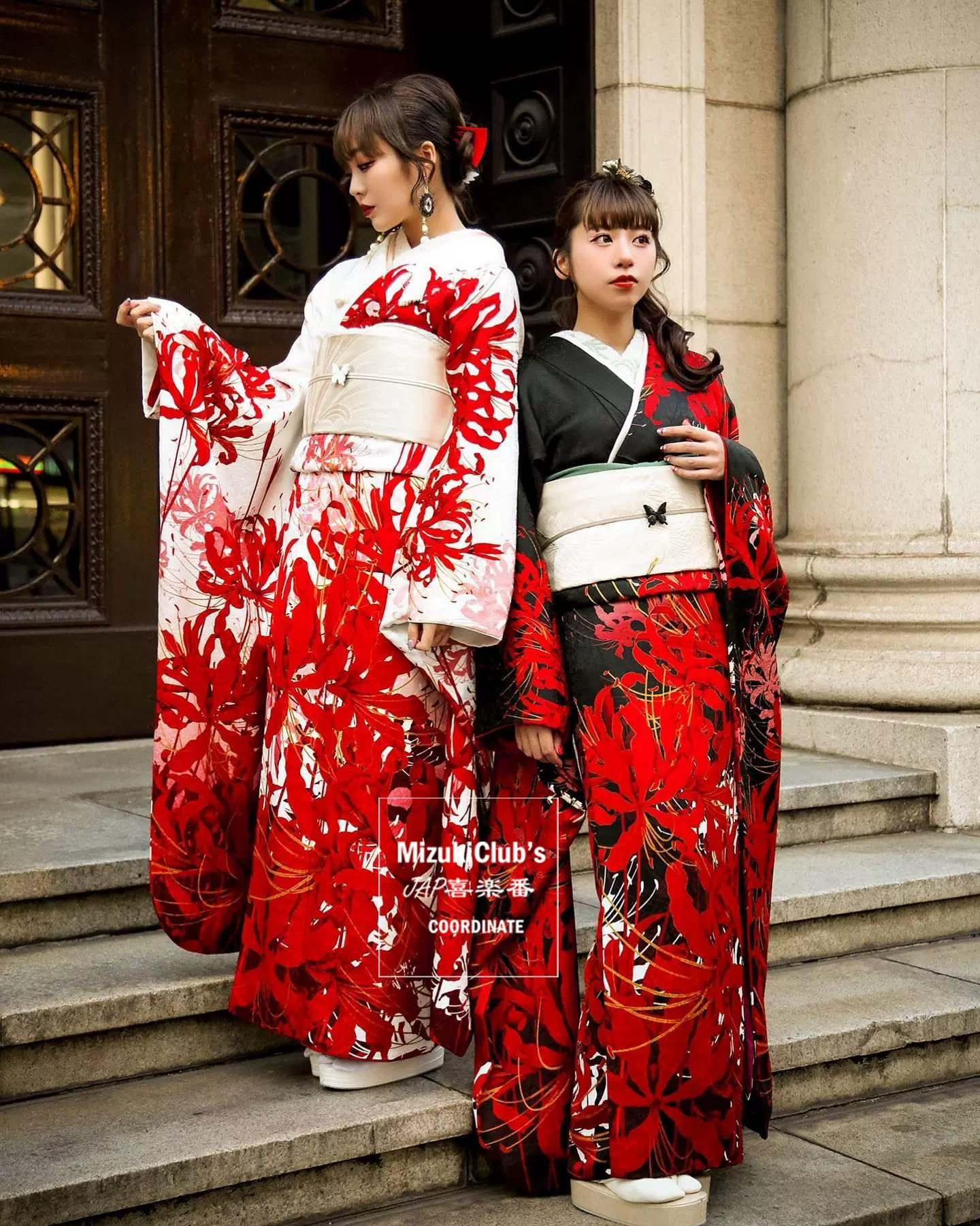 JAP&MC曼珠沙華manjusaka浴衣和服日本彼岸花洋裝羅莉塔浴衣單衣-Taobao