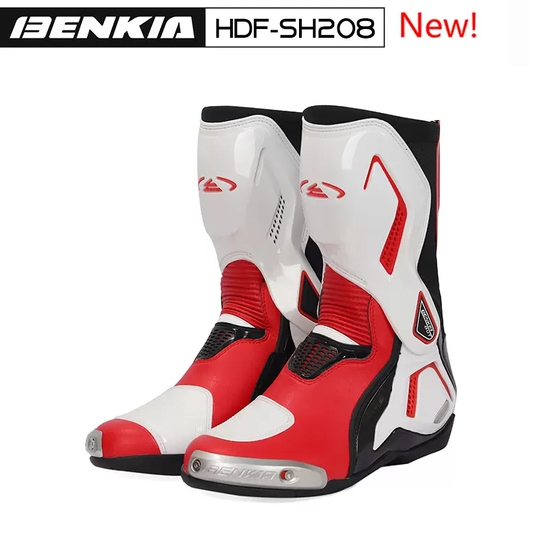 Benkia モーターサイクルブーツ - メンズ & レディース プロテクト