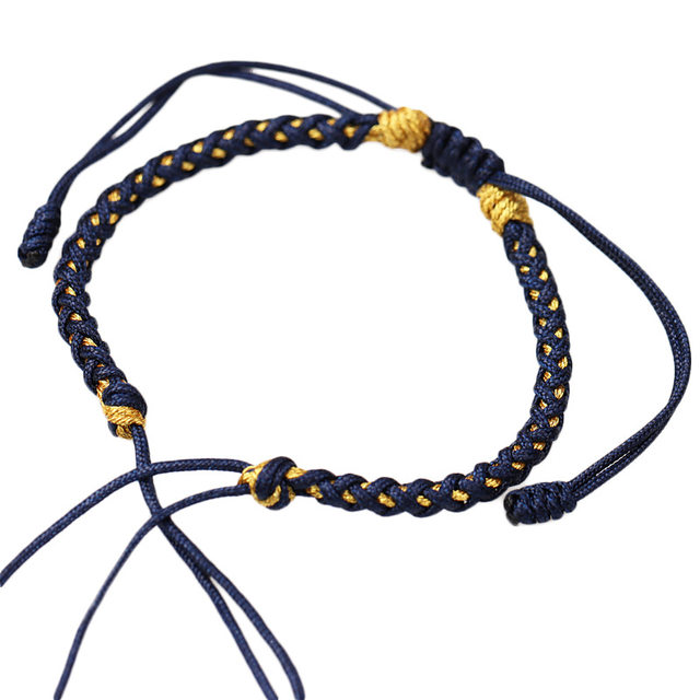 Adjustable Longlin hand rope with transfer beads safety buckle gold ...