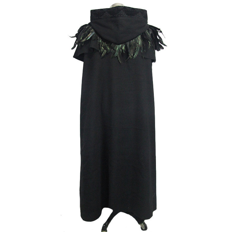 Coprispalle Gotico Con Piume - Mantello Per Halloween, Cosplay E Feste A Tema - Foto 11