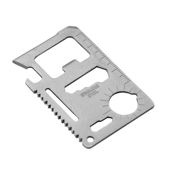 
Lejens 11 Function Swiss Army Knife Card Camping Card Multifunctional Life Saving Card Bottle Opener Creative Men's Gift