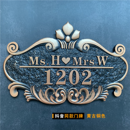 Targa Ceramica Con Nome Per La Casa, Numero Civico Personalizzato - Foto 5