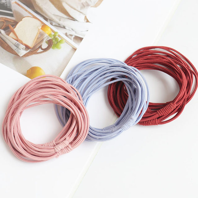 Hari Rope Hair rope female Korean ins internet celebrity high elastic headband ...