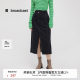 Denim skirt with women's shopping mall same style irregular slit winter mid-length skirt BDQ4BD1187
