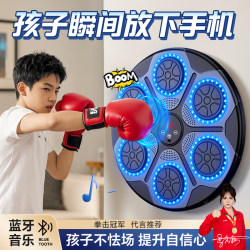 Children's Music Boxing Machine Home Wall Target Training Equipment Reaction Training 10-Year-Old Boy Birthday Gift Boxing Exercise