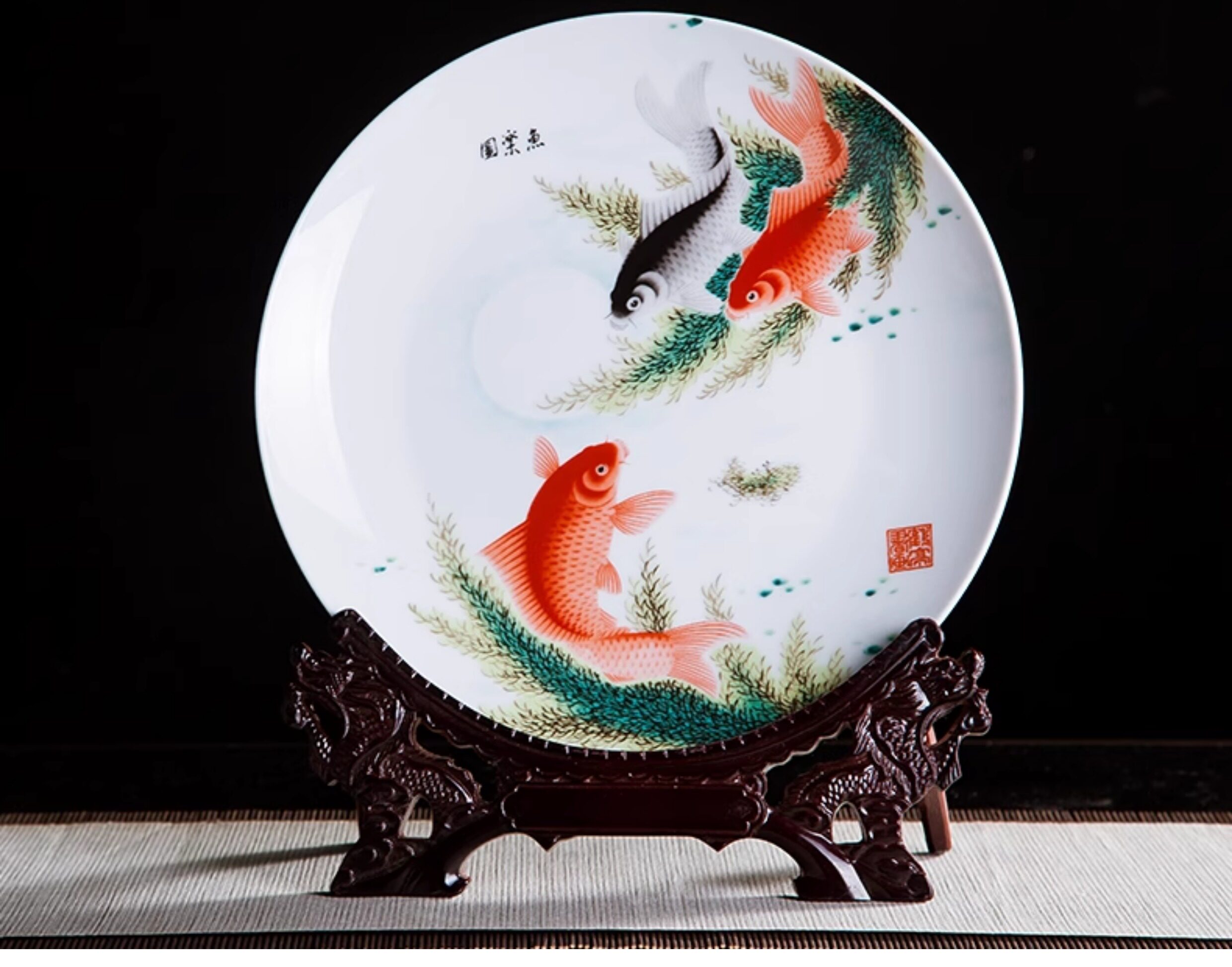 景龍軒 陶器装飾品 - 新しい中国風の家の装飾