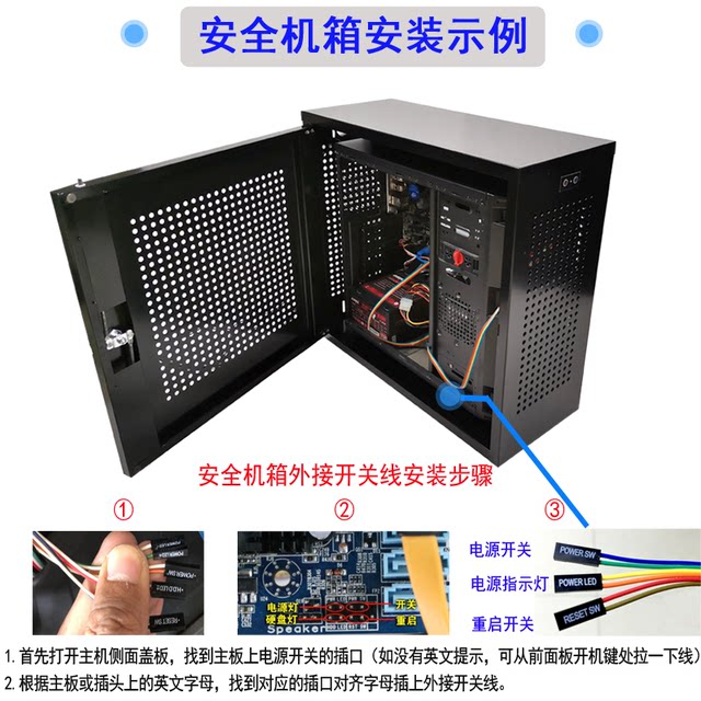 Computer Host Anti-Theft and Confidential Case, Pc Security Case, USB ...