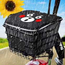Waterproof Cover for Electric Bike Basket, Hanging Storage Bag, Battery Bike Bicycle Storage Organizer, Front Basket Storage Pouch