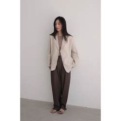 Nothing Nowhere 23fw Yuppie Me Trousers With Slit Details And Neat Drape Trousers