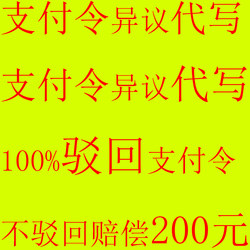 Payment Order Dispute Application Form Online Loan Civil Litigation督促 Payment of Online Loan Debts