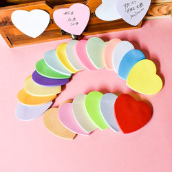 Colorful Big Red Heart-Shaped Sticky Notes, Heart-Shaped Sticky Notes, Fluorescent Heart-Shaped Memo Notes, Sticky Notes That Can Be Attached, Sticky Notes