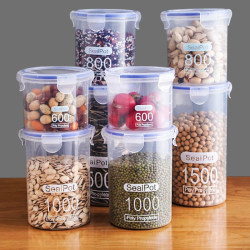 Home Sealed Jar Plastic Food Jar Storage Box Grain Storage Container Kitchen-Specific Storage Box