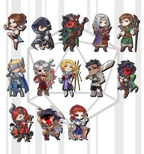 
[Shadow Lane] DND Dragons and Dungeons 5E Basics 13 Profession Token Counter Acrylic Stand Card