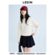 Lecho 2025 spring new college style POLO lapel contrasting sweatshirt C2CRF1333*