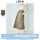 Lecho American work style long skirt summer new Y2K sweet and spicy A-line skirt pocket design skirt