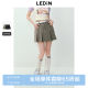 Lecheng denim pleated short skirt summer new wasteland style flower bud skirt heavy industry washing Y2K short skirt
