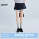 Lecho Vibrant Contrast Color A-line Short Skirt Summer Workwear Large Pocket Skirt C2GEF2315
