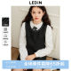 Lecho glitter small fragrance style A-line vest skirt for winter new breasted design temperament and golden style small black skirt
