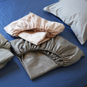 
50-count long-staple cotton, Class A cotton high-count satin double bedding, dormitory pure cotton sheets, four-season fitted sheets