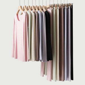 
Single piece shot, women's autumn clothes and autumn trousers, tops and bottoming shirts, autumn trousers and leggings, underwear, thin, soft and highly elastic, autumn and winter.