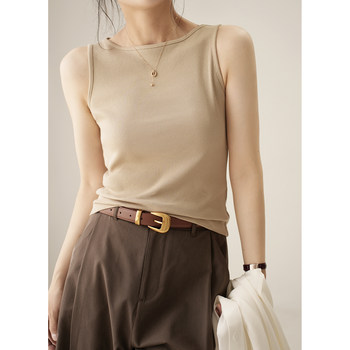 Ribbed vest Shuimu Liangpin pure cotton top