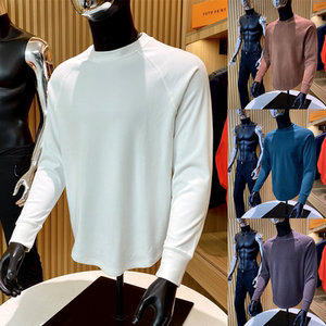 Come with a few more! Basic versatile! Comeon virtue bottom shirt autumn and winter men and women grind hair warm long -sleeved T -shirt