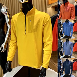 
The main recommendation! The great contribution of the poisonous family! The outdoor bird semi-zipper glue pressing function plus velvet sports long-sleeved T-shirt for men