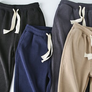 
Heavy Chenille! Thickened with velvet! Men's outdoor draped sports and versatile casual hoodie trousers for autumn and winter