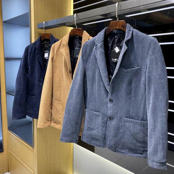 
Export order! High corduroy fabric! New spring and autumn products, fashionable business casual suits and jackets