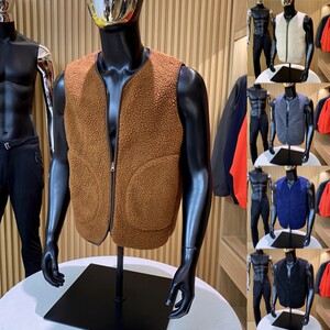 
Nordic high-end outdoors! Couples can wear autumn and winter solid colors for men and women, versatile double-sided velvet thick vest vest vest vest vest vest vest vest vest vest