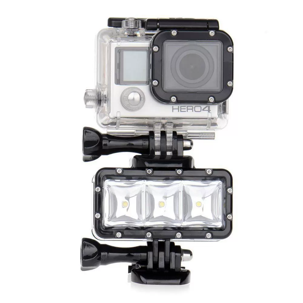 水下gopro防水补光灯osmo Action2led摄影灯山狗sj4000小蚁