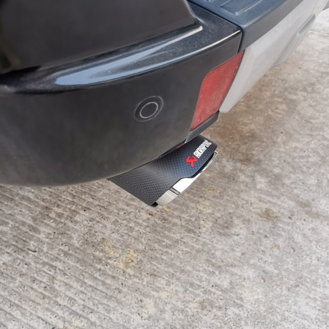 Imported Mitsubishi Pajero V73 tail throat V93 exhaust pipes V87 modified V97 carbon fiber car decoration accessories
