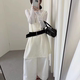 IU ROOM Korean hollow comfort and slim versatile layered ins style casual sleeveless dress vest 3067