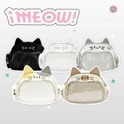 2026 New Millennium Hot Girl Cute Cat Pain Bag Backpack Versatile Large Capacity Single Shoulder Crossbody Bag