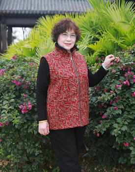 
Granny vest casual middle-aged and elderly loose mom style