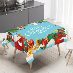 Christmas decoration tablecloth New Year theme style coffee table
