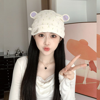 
Maternity confinement hat four seasons pure cotton windproof head hat