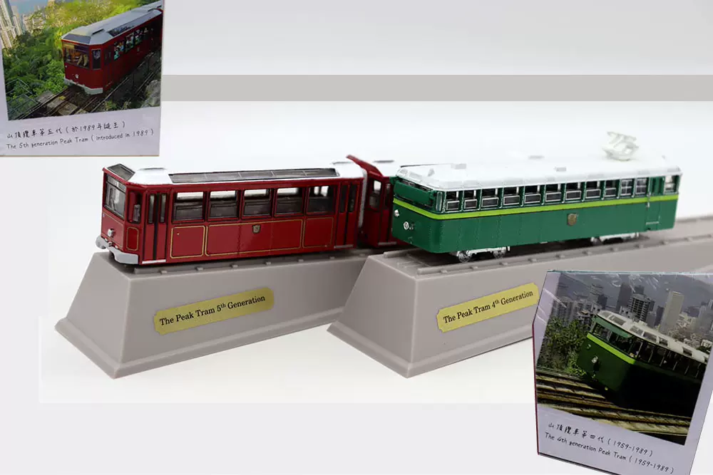 TINY 微影The Peak Tram 香港山顶缆车第四代第五代模型玩具礼品-Taobao