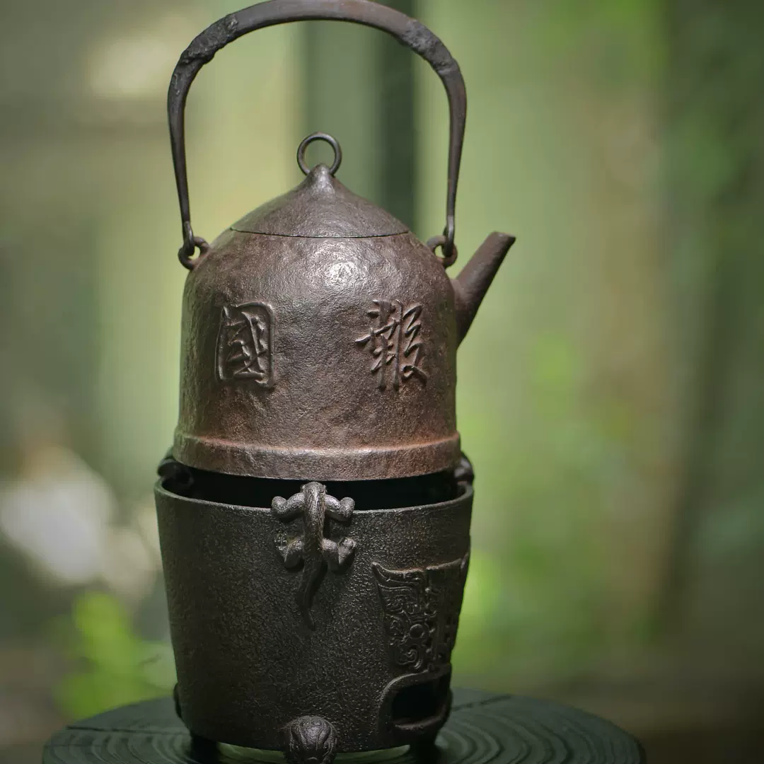 大國壽郎】明治時期春霞堂壽朗身款鐵蓋炮口日本老