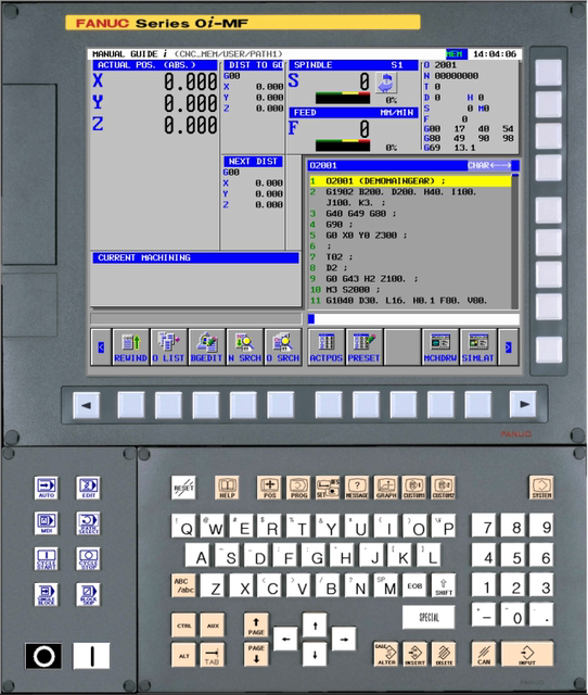 FANUC trapezoidal map editing debug parameter M80PLC