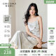 Qiushui Yiren Printed Dress 2025 Summer New Women's Casual Simple Small Fishtail Skirt Hem Chinese Style Mid-Long Skirt