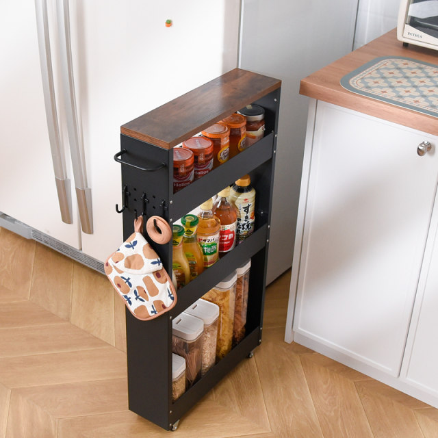 Gap Storage Rack 13cm kitchen mobile narrow gap storage cabinet sideboard toilet storage ...