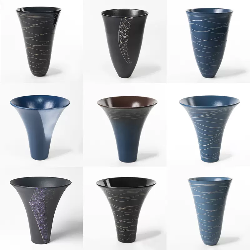 日本进口万古烧池坊生花立花插花花器大禅意日式花道插花