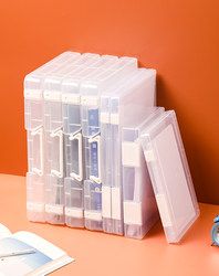 A4 File Storage Box Transparent Sticker Colored Paper Tape Box A5 Test Paper Office Desktop Japanese Style Home Decor