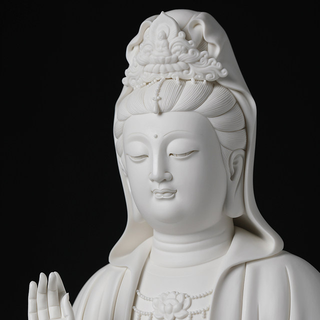 Dai Yutang Lin Jianping ceramic ornament Guanyin Bodhisattva Buddha ...