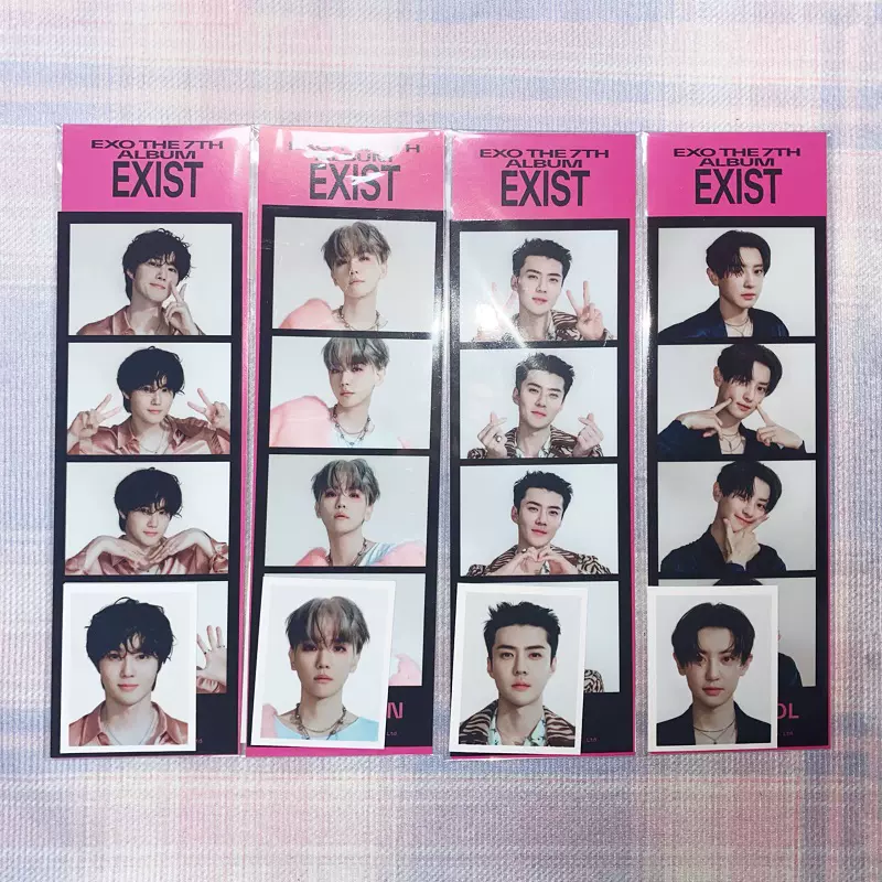 EXO快閃Cream Soda周邊商品燦烈世勳D.O.人生四格＋證件照套裝