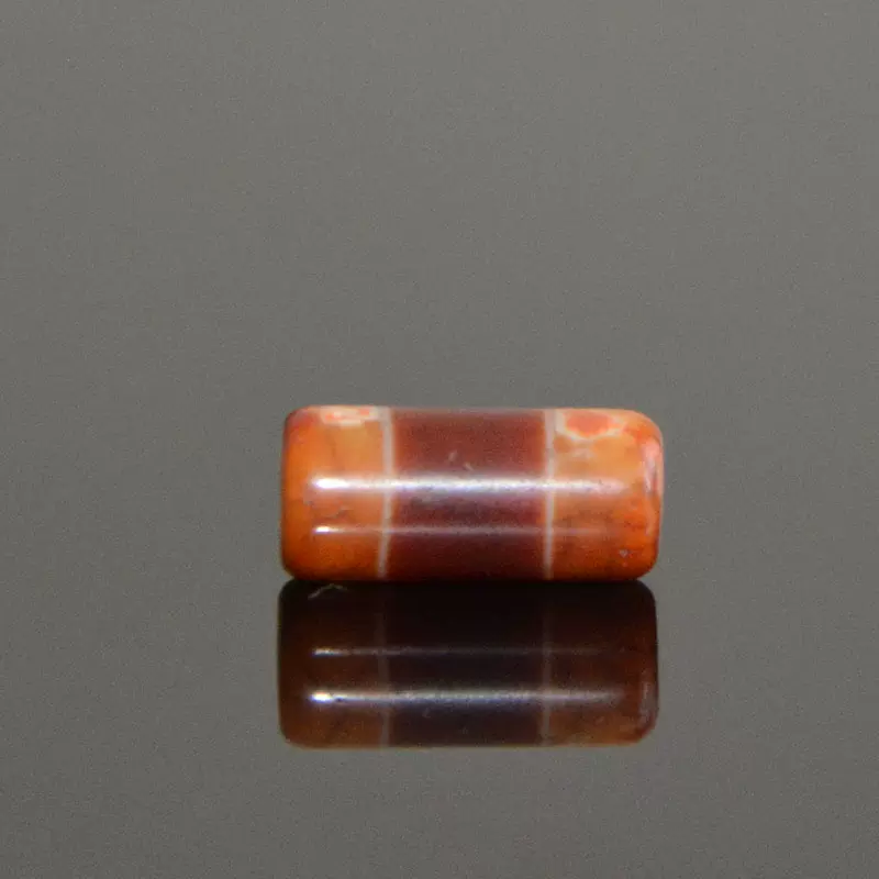 特惠西藏真品三眼财神金钱钩双虎牙莲花天珠朱砂红肉锁骨链吊坠