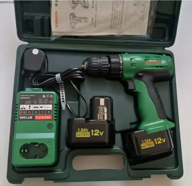 MOSTA妙达12V充电手电钻FEC10S电池配件电动螺丝刀手电转DVD12SB2