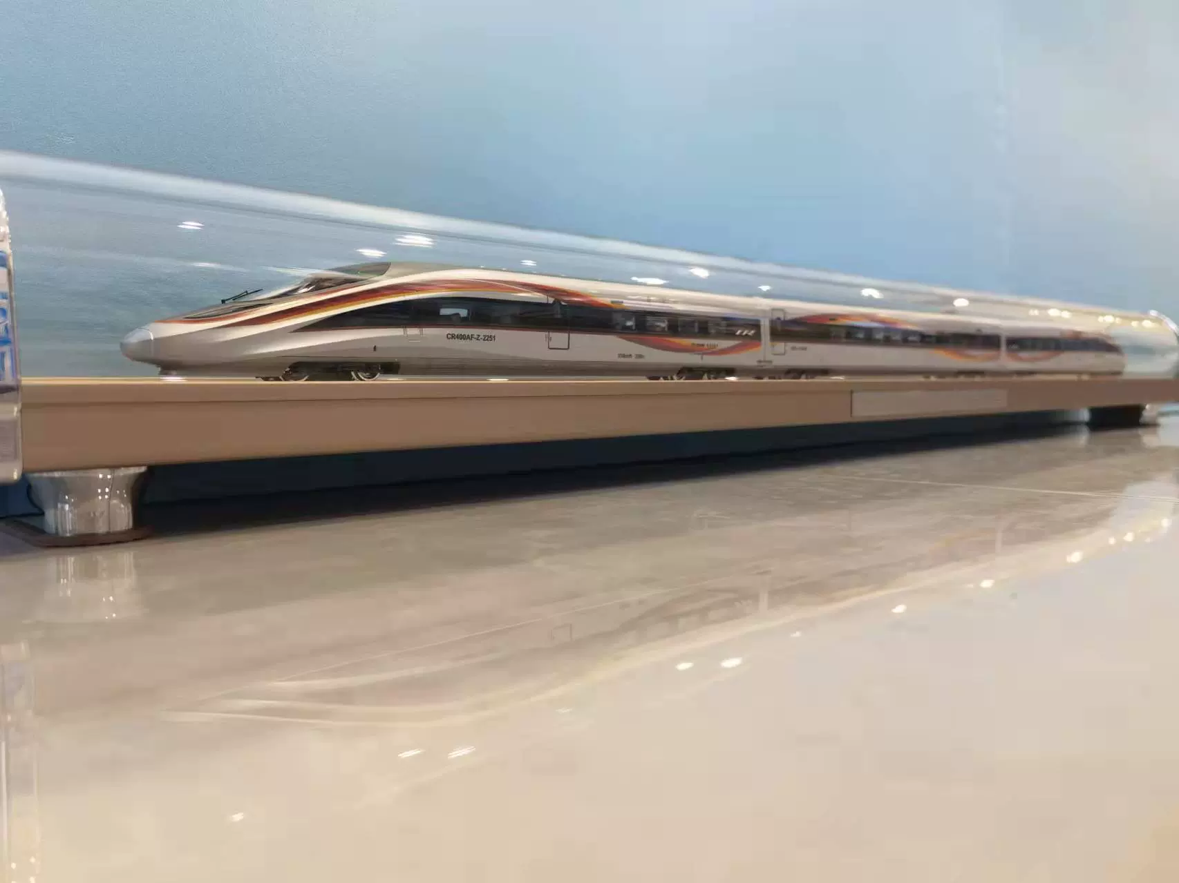靜態火車模型1/87 HO 中國高鐵CR400AF-Z復興號智能動車組模型- Taobao